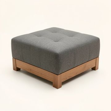 Heberling 40 '' Tufted Square Standard Ottoman (synthetic illustration; no displayed measurements)