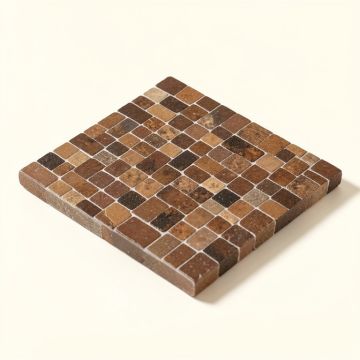 Charm Random Sized Mixed Material Mosaic Tile In Brown (synthetic illustration; no displayed measurements)
