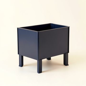 Hill Bridge Empty Raised Planter - Navy (synthetic illustration; no displayed measurements)