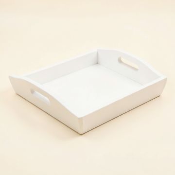 Elm Bluff Serving Tray - White (synthetic illustration; no displayed measurements)
