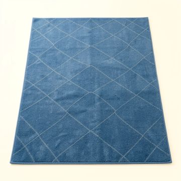 Linden Bend Rectangular Area Rug - Blue (synthetic illustration; no displayed measurements)