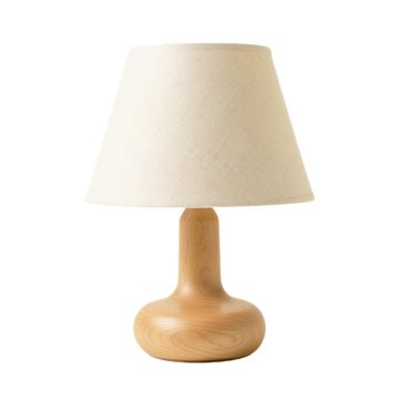 Dawn Branch Table Lamp With A Plain Fabric Shade - Beige