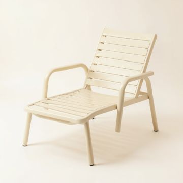 Harbor Dale Outdoor Lounge Chair - Ivory (synthetic illustration; no displayed measurements)