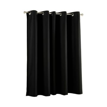 Sharpe Solid Blackout Thermal Grommet Single Curtain Panel
