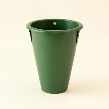 Moss Bridge Empty Railing Planter With Integral Brackets - Green (synthetic illustration; no displayed measurements)