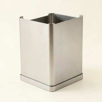 Corner Shower Caddy , Stainless Steel + Anodized Aluminum (synthetic illustration; no displayed measurements)