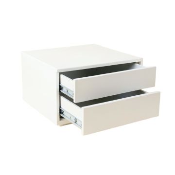 Pine Bend Small-Parts Storage Drawer Cabinet - White