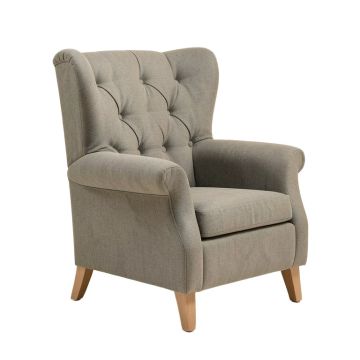 30.25 '' Wide Tufted Polyester Wingback Chair