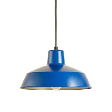 Glen Bridge Pendant Light Suspended From One Plain Cable - Blue