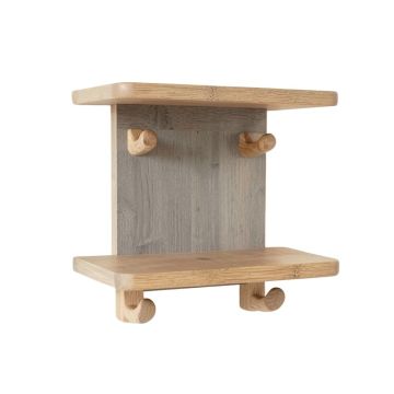 Elm Canyon Wall-Mounted Entryway Organizer Shelf - Gray