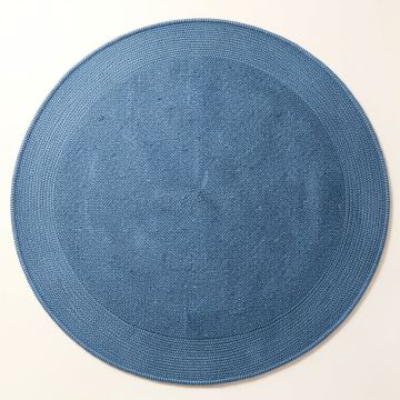 Alder Bluff Round Area Rug - Blue (synthetic illustration; no displayed measurements)