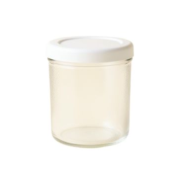 Hill Bend Storage Canister With Lid - White