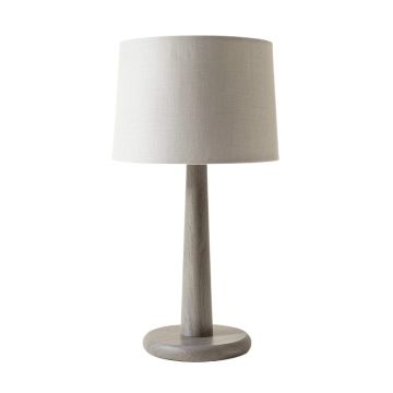 Dawn Canyon Table Lamp With A Plain Fabric Shade - Gray