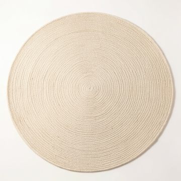 Harbor Brook Round Area Rug - Cream (synthetic illustration; no displayed measurements)