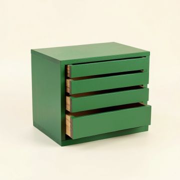 Glen Arc Small-Parts Storage Drawer Cabinet (synthetic illustration; no displayed measurements)