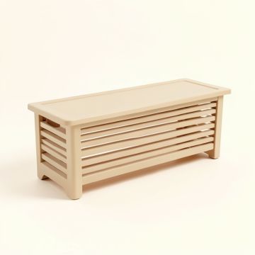 Rowan Brook Narrow Outdoor Storage Bench - Beige (synthetic illustration; no displayed measurements)
