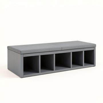 Summit Crossing Shoe Storage Bench - Gray (synthetic illustration; no displayed measurements)