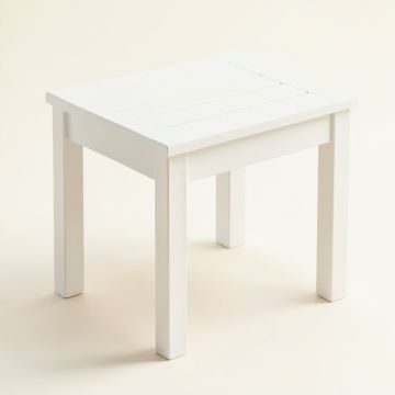River Brook Compact Balcony Table - White (synthetic illustration; no displayed measurements)