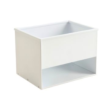 Linden Brook Empty Raised Planter - White (synthetic illustration; no displayed measurements)