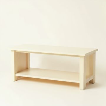 Slate Dell Indoor Bench - Cream (synthetic illustration; no displayed measurements)