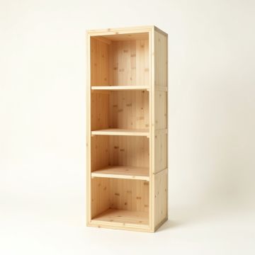 Dune Brook Narrow Cubby Tower - Beige (synthetic illustration; no displayed measurements)