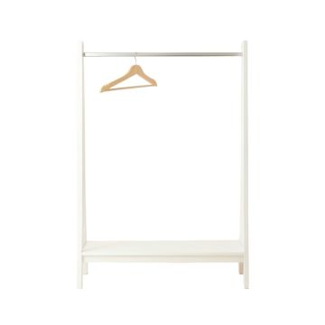 Clay Branch Empty Garment Rack - White