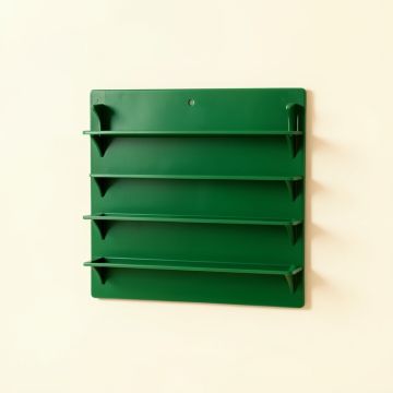 Pine Brook Empty Wall-Mounted Tool Organizer Panel - Green (synthetic illustration; no displayed measurements)
