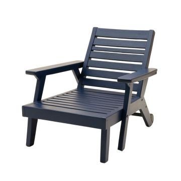 Sage Arc Outdoor Lounge Chair - Navy