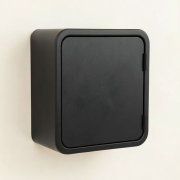 Brook Dell Wall-Mounted Laundry Cabinet - Black (synthetic illustration; no displayed measurements)