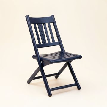 Summit Bluff Folding Outdoor Chair - Navy (synthetic illustration; no displayed measurements)