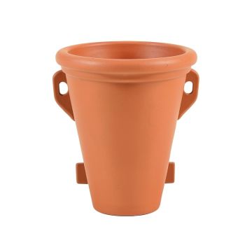 Hazel Bridge Empty Railing Planter With Integral Brackets - Terracotta