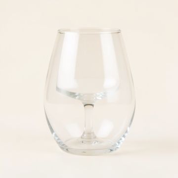 Annette Pineapple 15 Oz . Stemless Wine Glass (synthetic illustration; no displayed measurements)