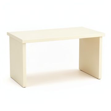 Ridge Edge Desktop Monitor Riser - Cream (synthetic illustration; no displayed measurements)