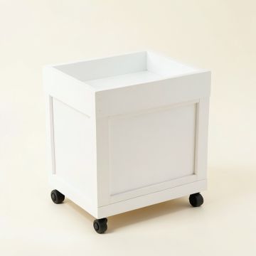 Fern Bluff Empty Rolling Workshop Cart - White (synthetic illustration; no displayed measurements)