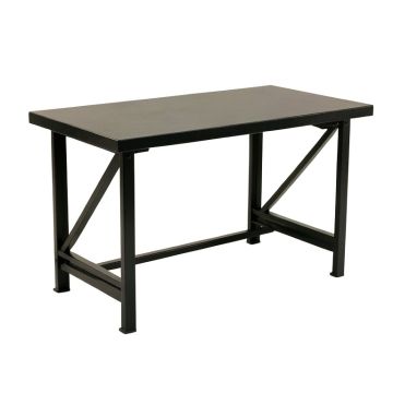 Spruce Brook Empty Workshop Workbench - Black (synthetic illustration; no displayed measurements)