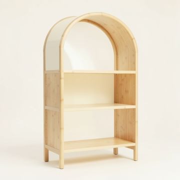 Wren Edge Freestanding Bookcase - Cream (synthetic illustration; no displayed measurements)