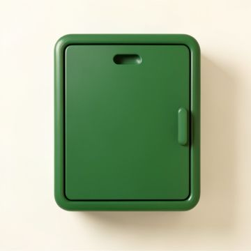 Ash Bluff Wall-Mounted Laundry Cabinet - Green (synthetic illustration; no displayed measurements)
