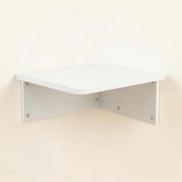 River Canyon Wall-Mounted Shelf - White (synthetic illustration; no displayed measurements)