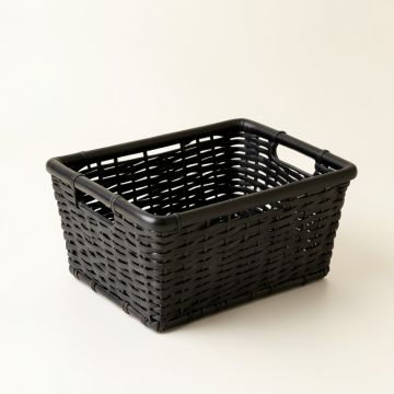 Clay Bridge Empty Storage Basket - Black (synthetic illustration; no displayed measurements)