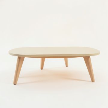 Spruce Arc Coffee Table - Beige (synthetic illustration; no displayed measurements)