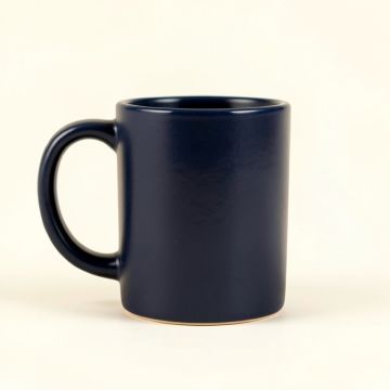 Maple Arc Ceramic Mug - Navy (synthetic illustration; no displayed measurements)