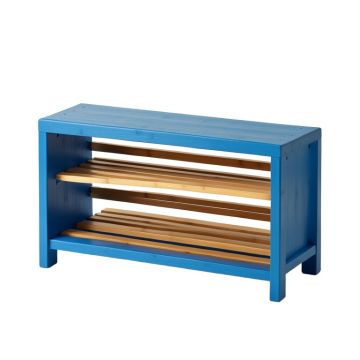 Hill Crossing Shoe Storage Bench - Blue