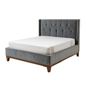Borah Upholstered Low Profile Sleigh Bed