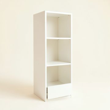 Reed Bend Narrow Cubby Tower - White (synthetic illustration; no displayed measurements)