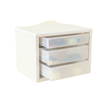 Heath Bluff Small-Parts Storage Drawer Cabinet - White