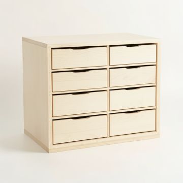 Fern Canyon Small-Parts Storage Drawer Cabinet - Ivory (synthetic illustration; no displayed measurements)