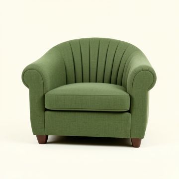 Willow Bend Upholstered Armchair - Green (synthetic illustration; no displayed measurements)