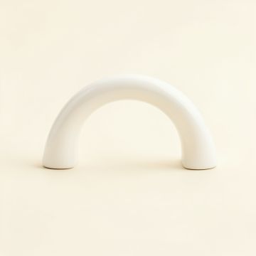 Cedar Crest Cabinet Handle Without Packaging - White (synthetic illustration; no displayed measurements)
