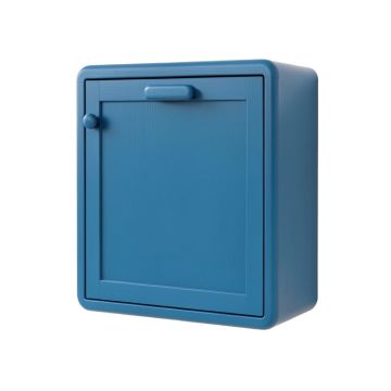 Maple Bluff Wall-Mounted Laundry Cabinet - Blue