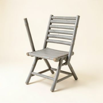 Alder Brook Folding Outdoor Chair - Gray (synthetic illustration; no displayed measurements)